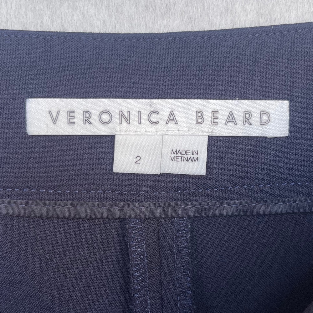 NWOT Veronica Beard Navy/Gold Renzo Pants sz 2 - Picture 5 of 8